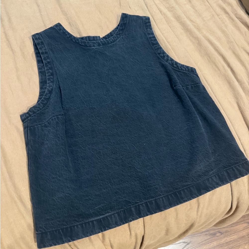 Abercrombie & Fitch Black Denim Top